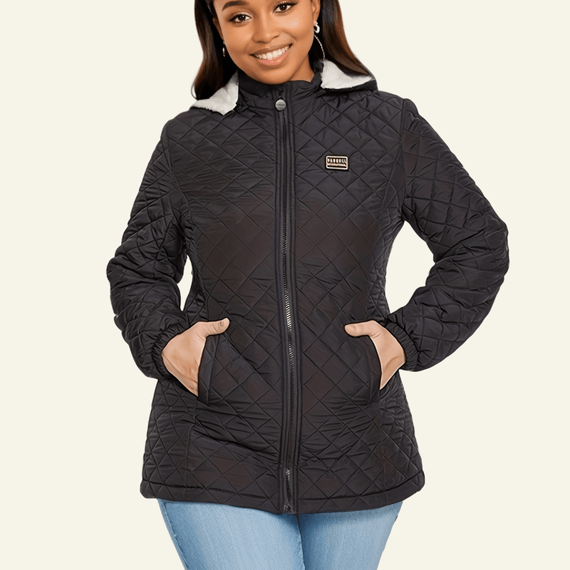 EP | Veste matelassée élégante avec capuche grande taille