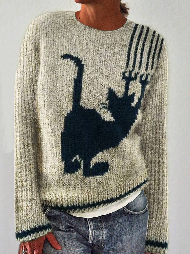 Pull au design réfléchi