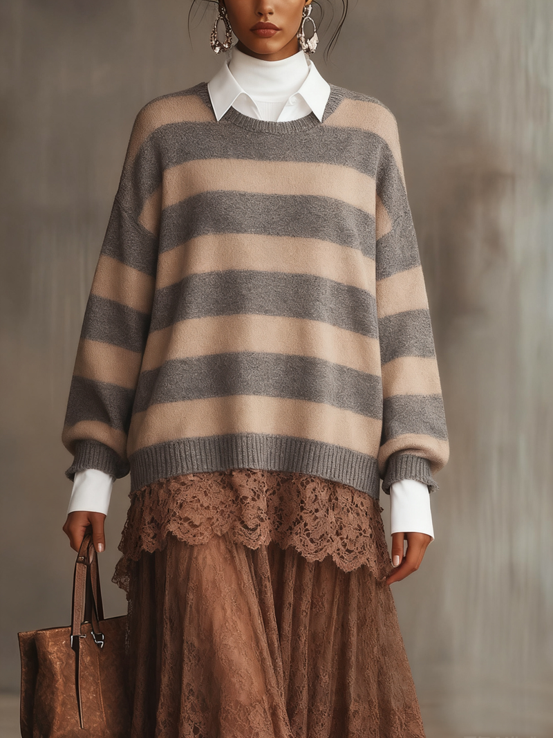 Pull au style vintage intemporel