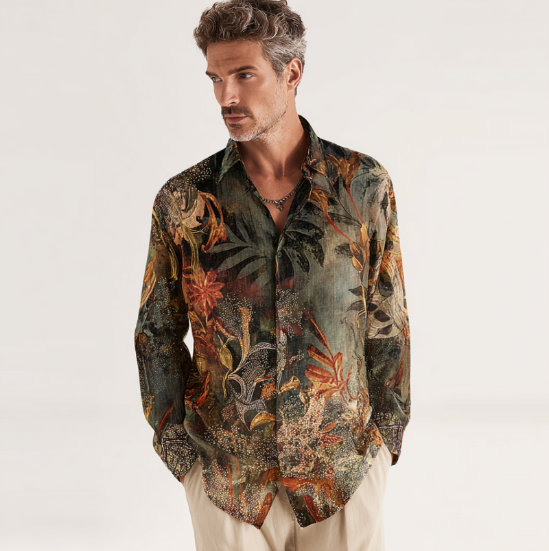 Chemise au style vintage intemporel