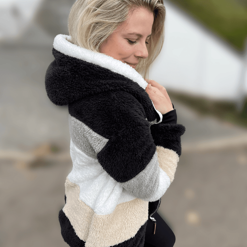 EP | veste douillette multicolore pour femmes