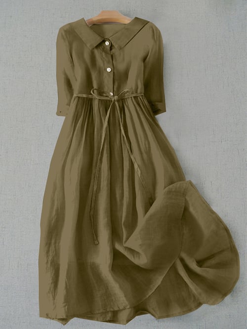 SL | Robe en coton d'une simplicité littéraire
