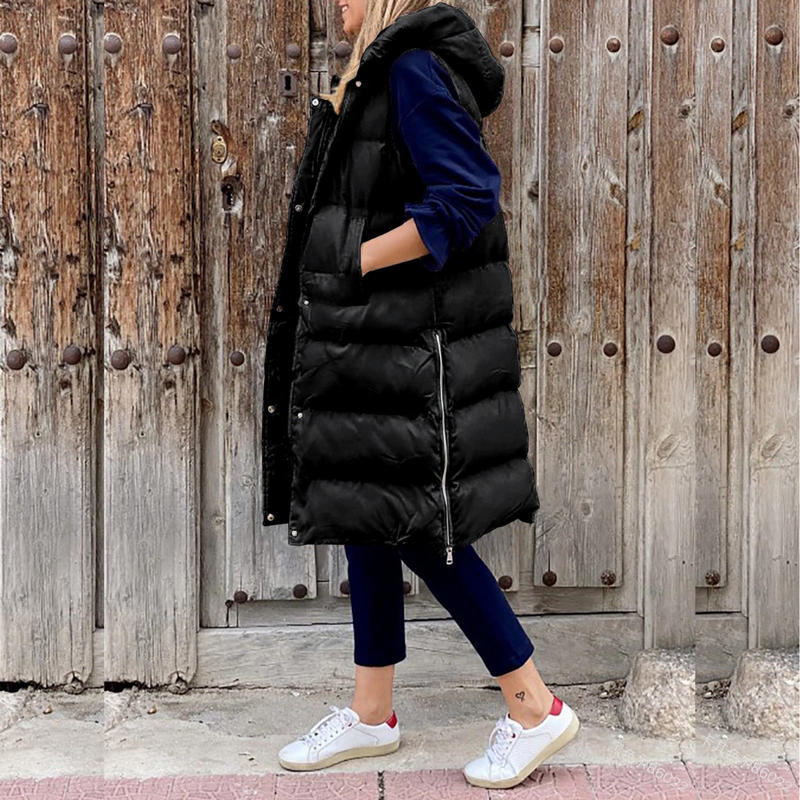 EP | Veste longue à capuche tendance