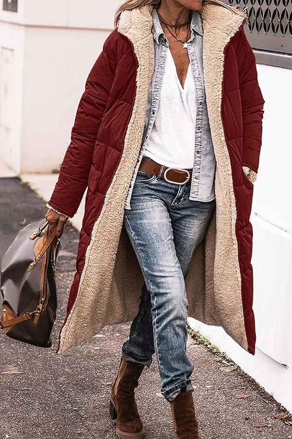 EP | Veste tendance avec capuche et col accentué