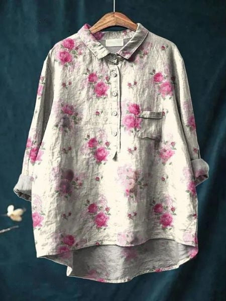 SL | Blouse à fleurs élégante et polyvalente