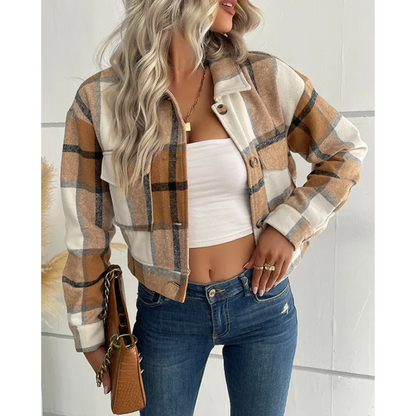 EP | Veste à carreaux tendance pour femmes