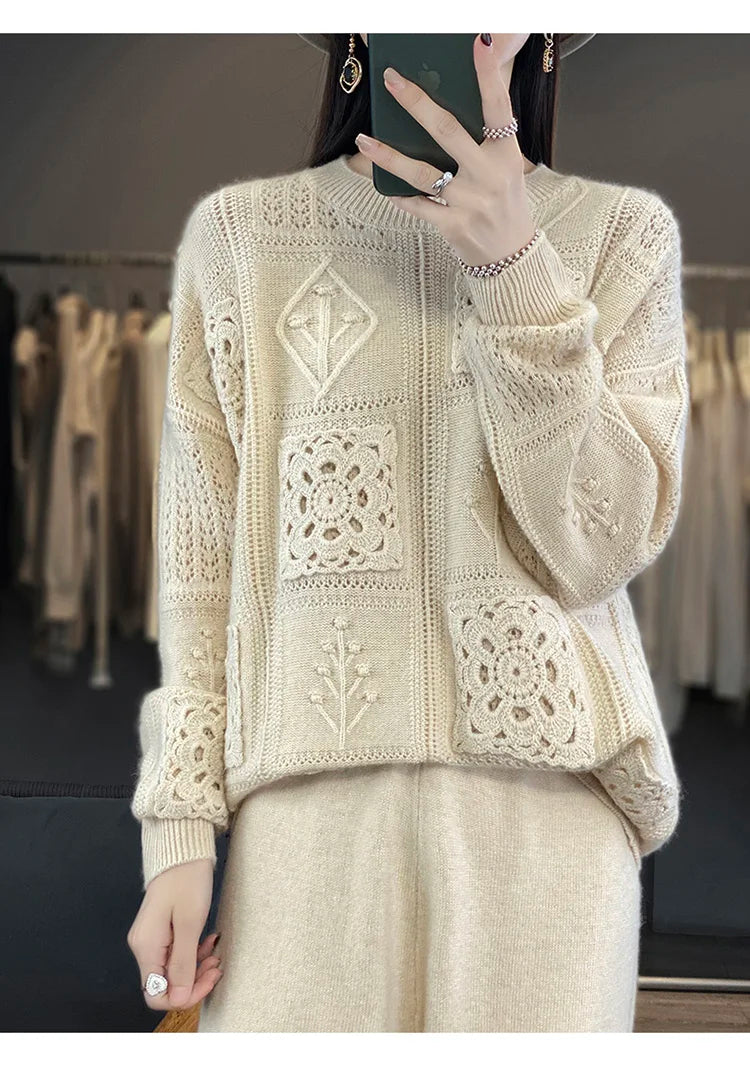 Pull au design réfléchi