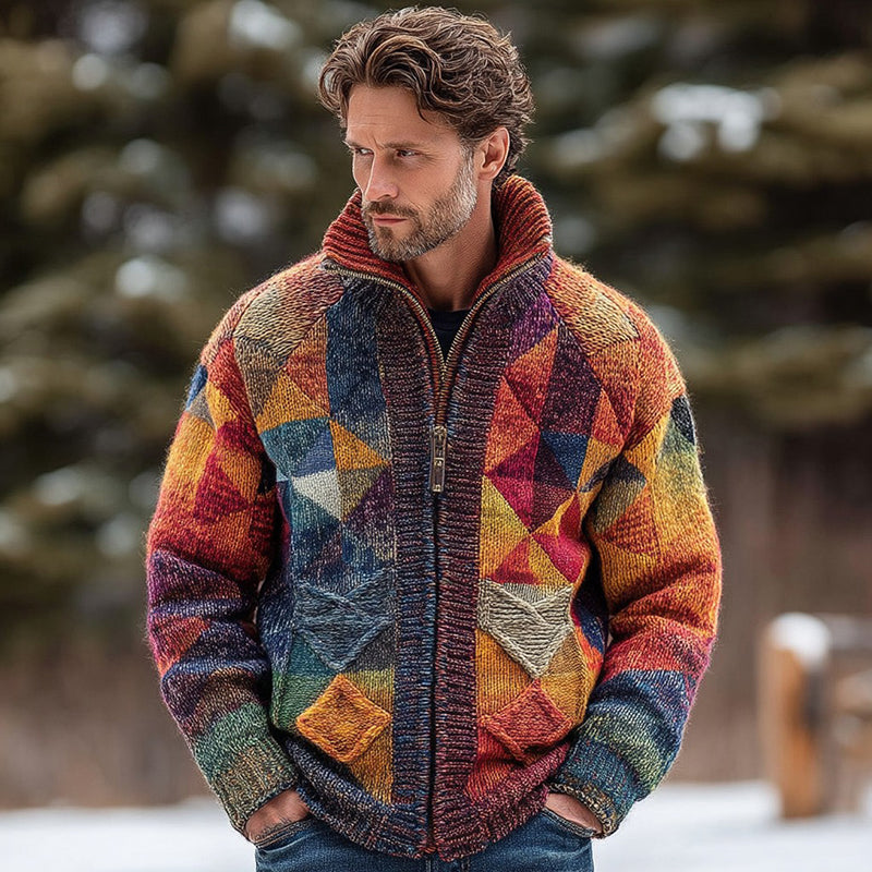 Cardigan au design réfléchi