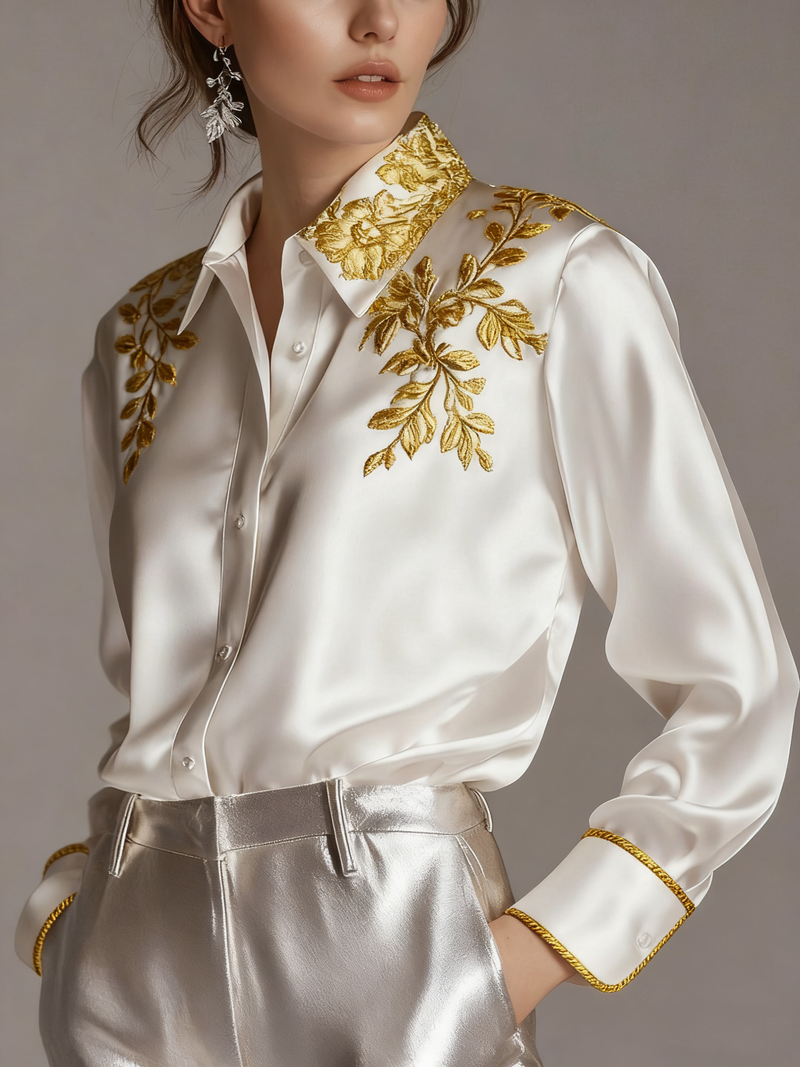 Chemise au style vintage intemporel