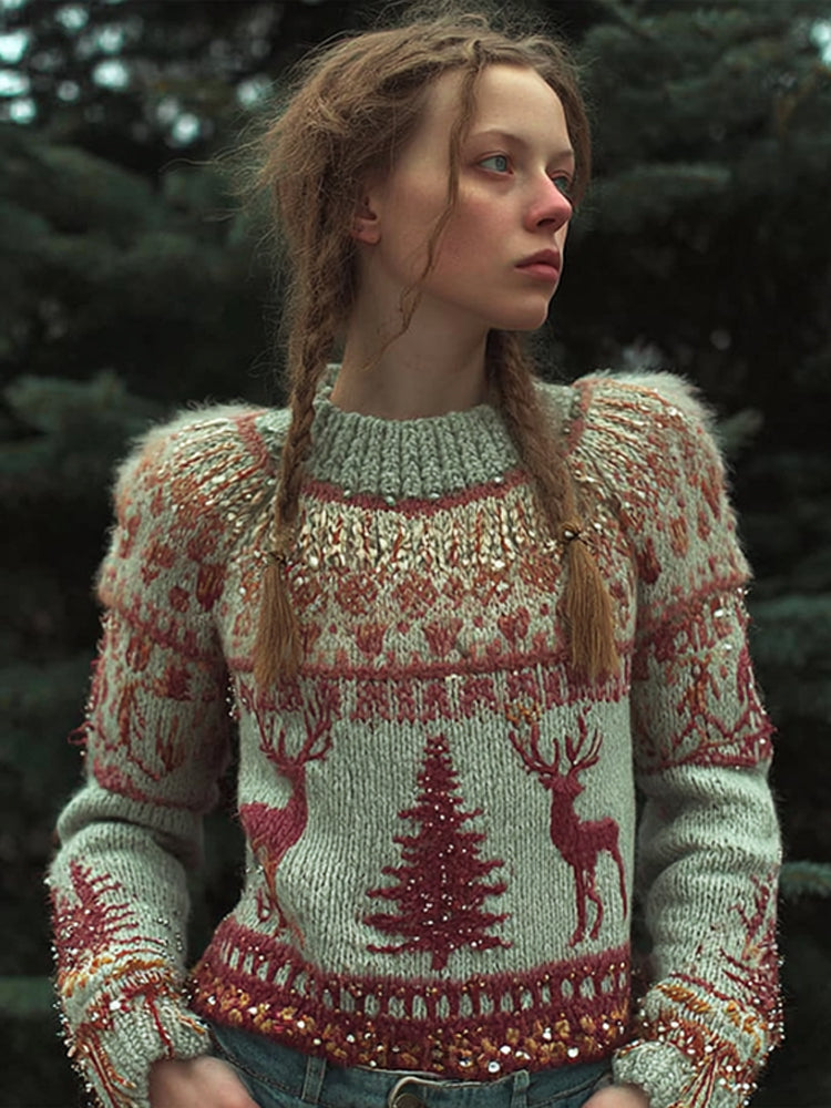 Pull au design réfléchi