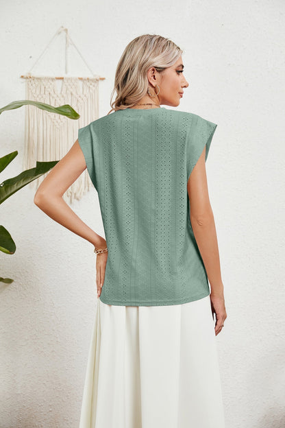 EP | Gilet d'été T-shirt à manches courtes creuses