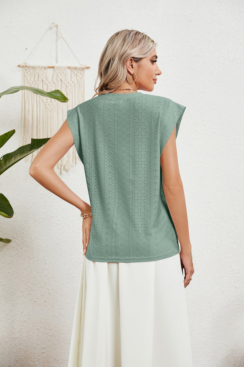 EP | Gilet d'été T-shirt à manches courtes creuses