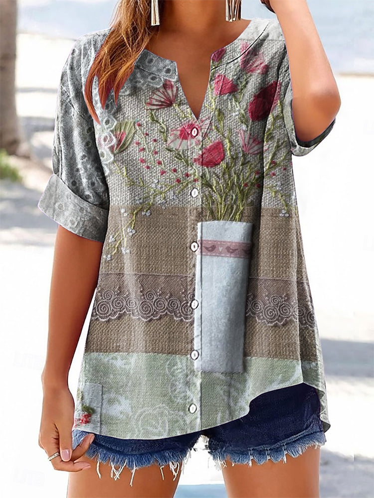 Chemise au design réfléchi