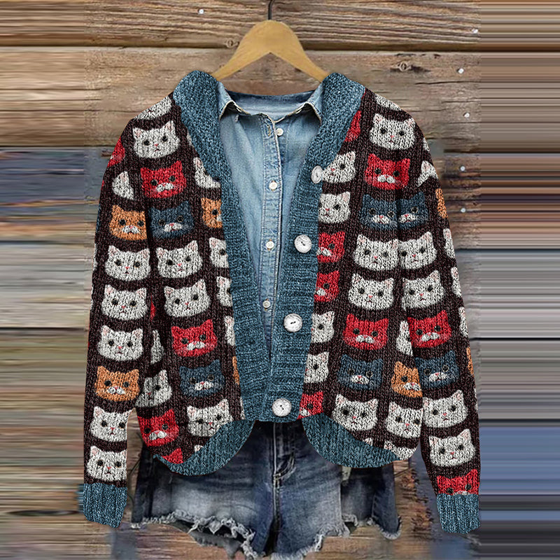 Cardigan au design réfléchi