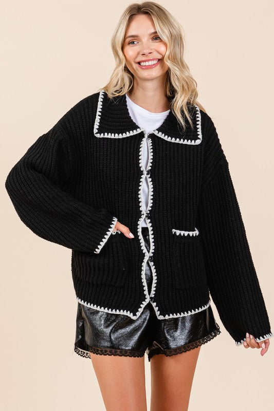 Cardigan au design élégant
