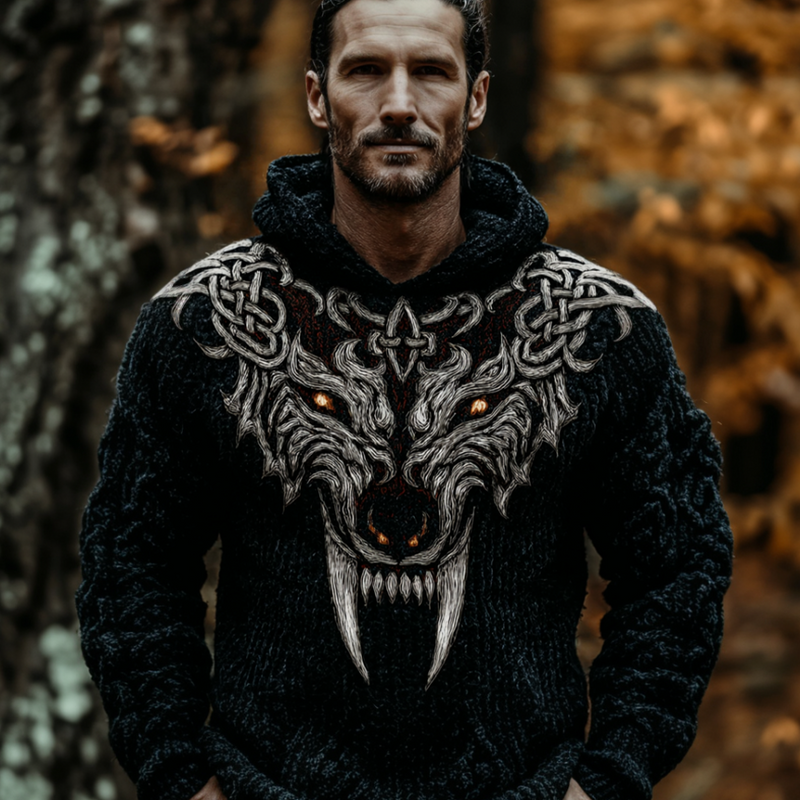 Pull au design réfléchi
