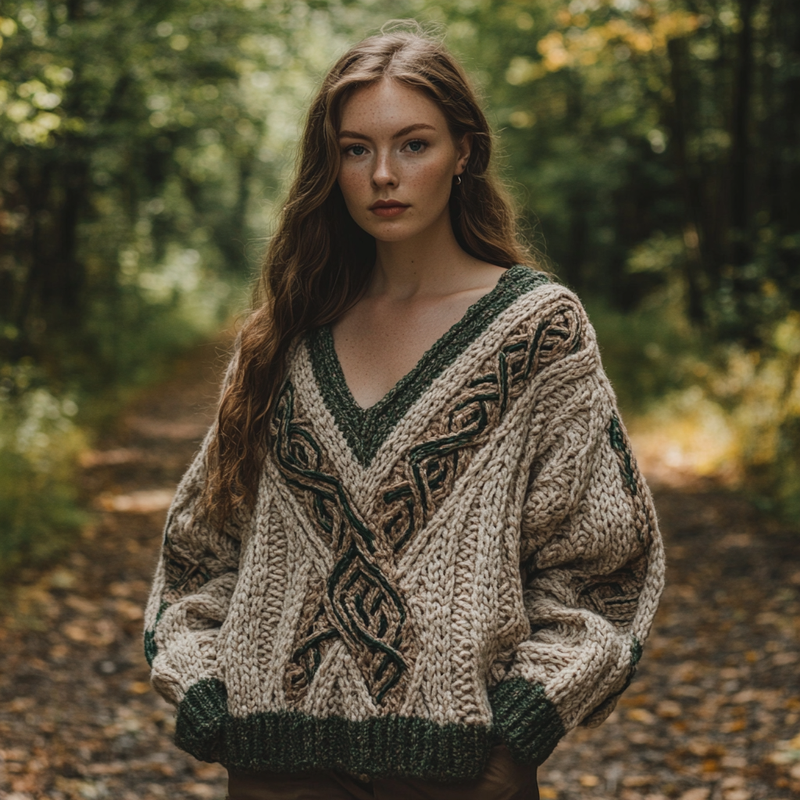 Pull au style vintage intemporel
