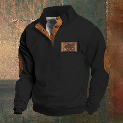 Men's Western Vintage Style Sweatshirt elevenforest