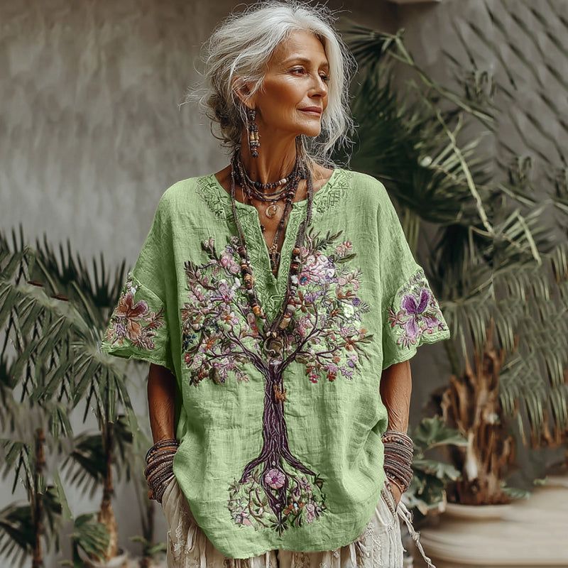 Chemise au style vintage intemporel