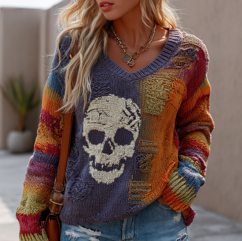 Pull au design réfléchi