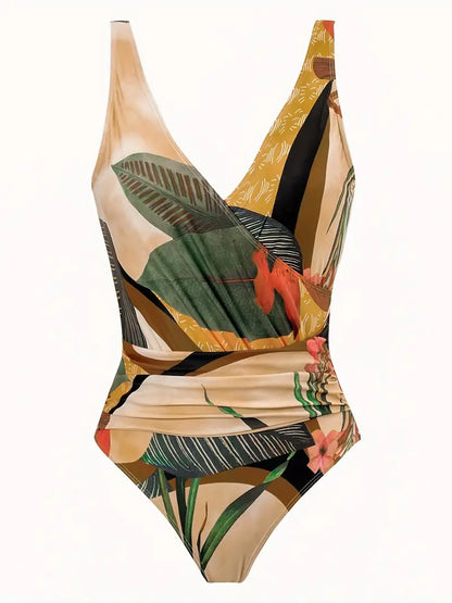 Maillot de bain sexy avec imprimé tropical