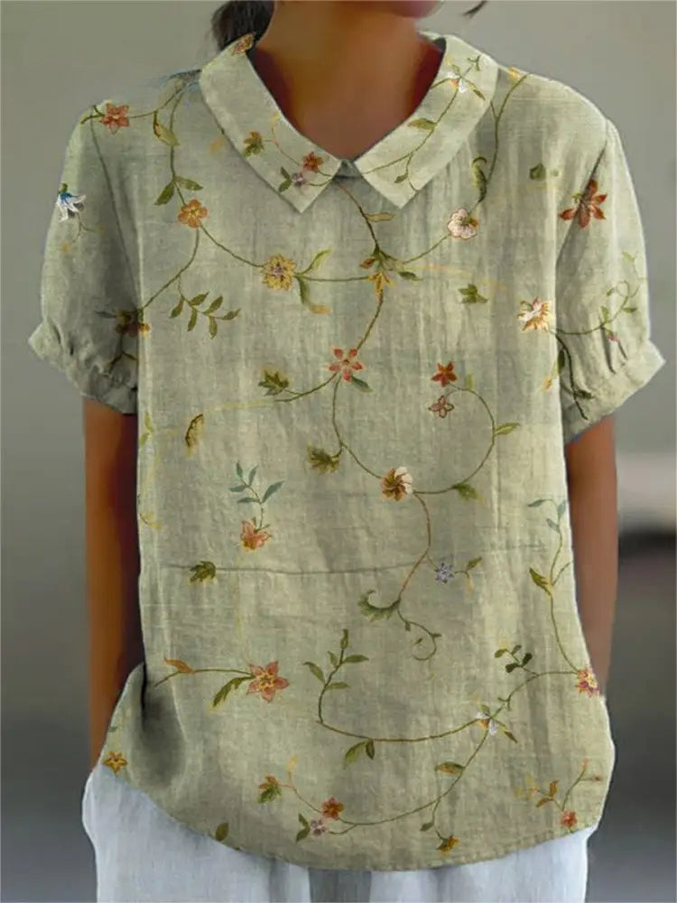 Chemise au style vintage intemporel