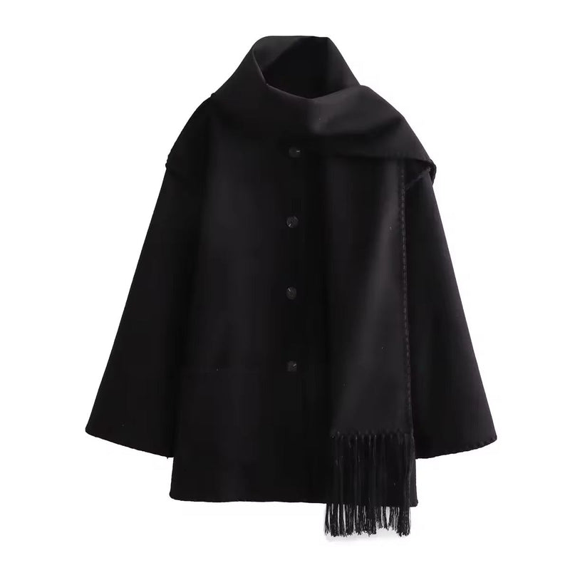 EP | veste ample avec glands d'écharpe