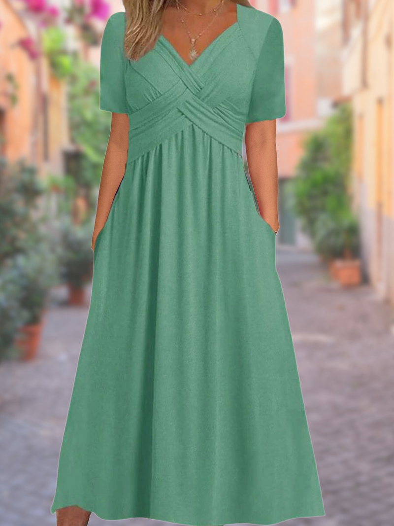 SL | Robe simple avec décolleté en V