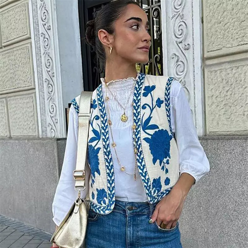 EP | Gilet à fleurs