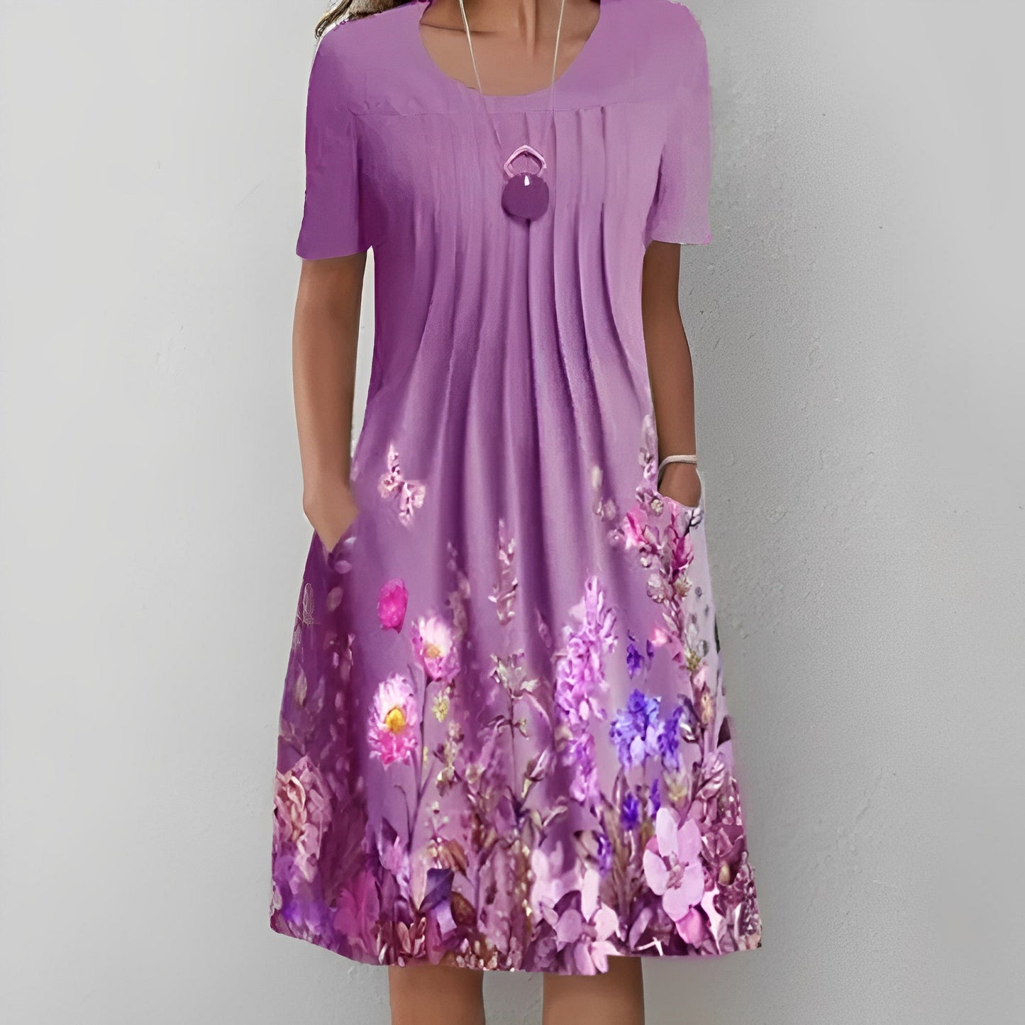 SL | Robe midi avec imprimé fleuri