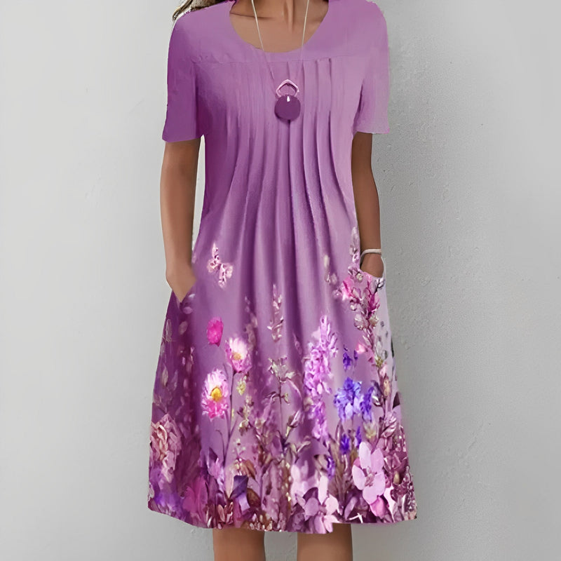 SL | Robe midi avec imprimé fleuri