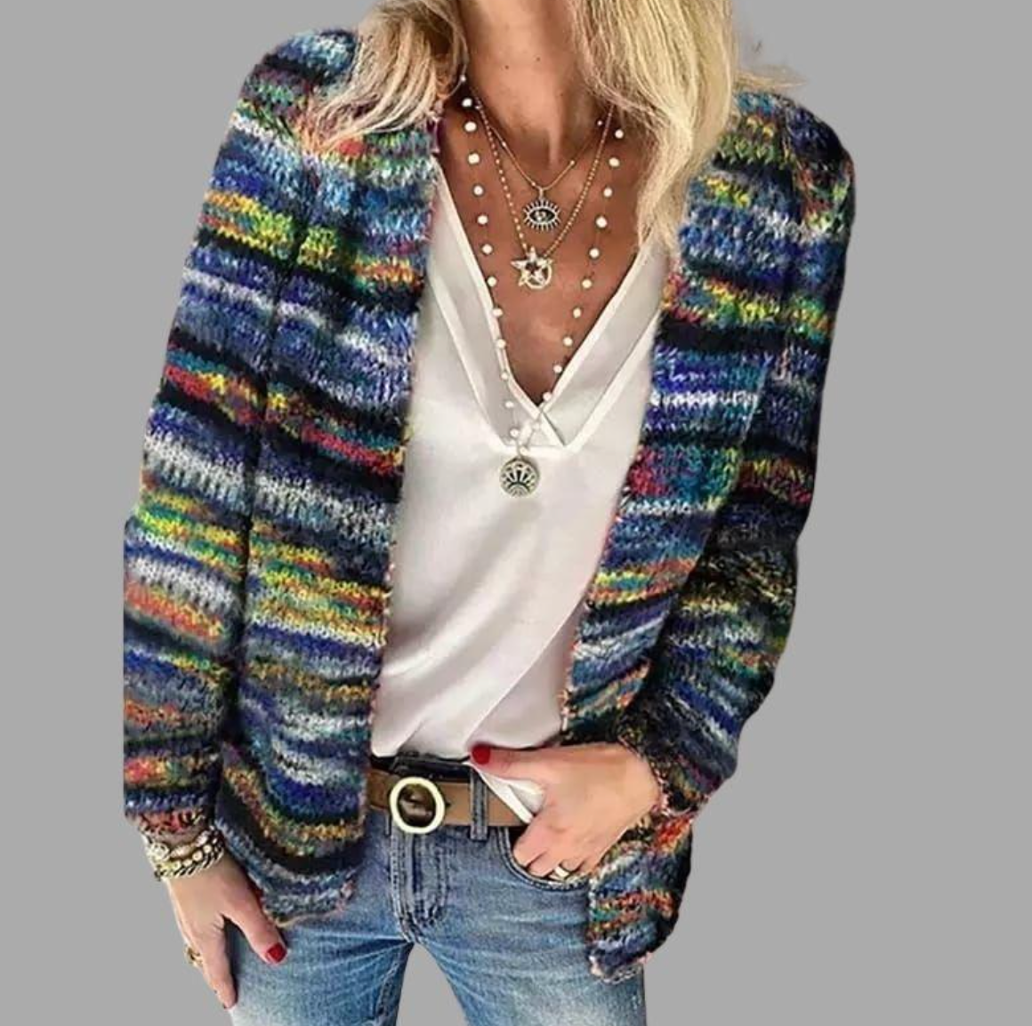 EP | cardigan multicolore et doux