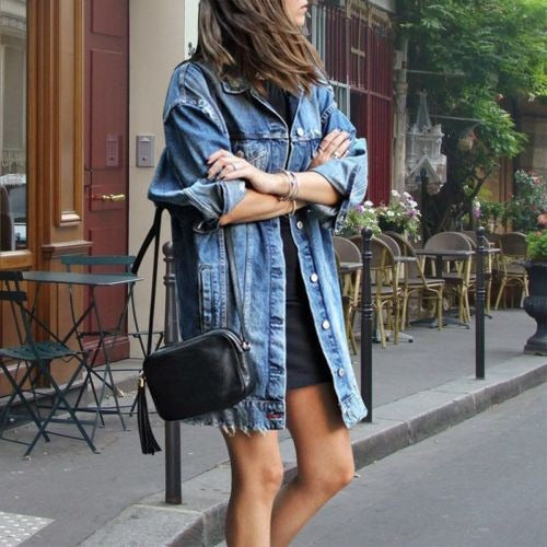 EP | Veste longue en jean pour femmes