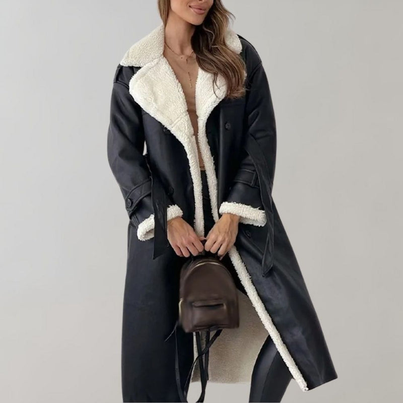 EP | manteau d'hiver élégant en fourrure
