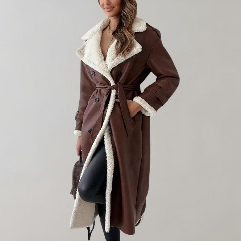 EP | manteau d'hiver élégant en fourrure