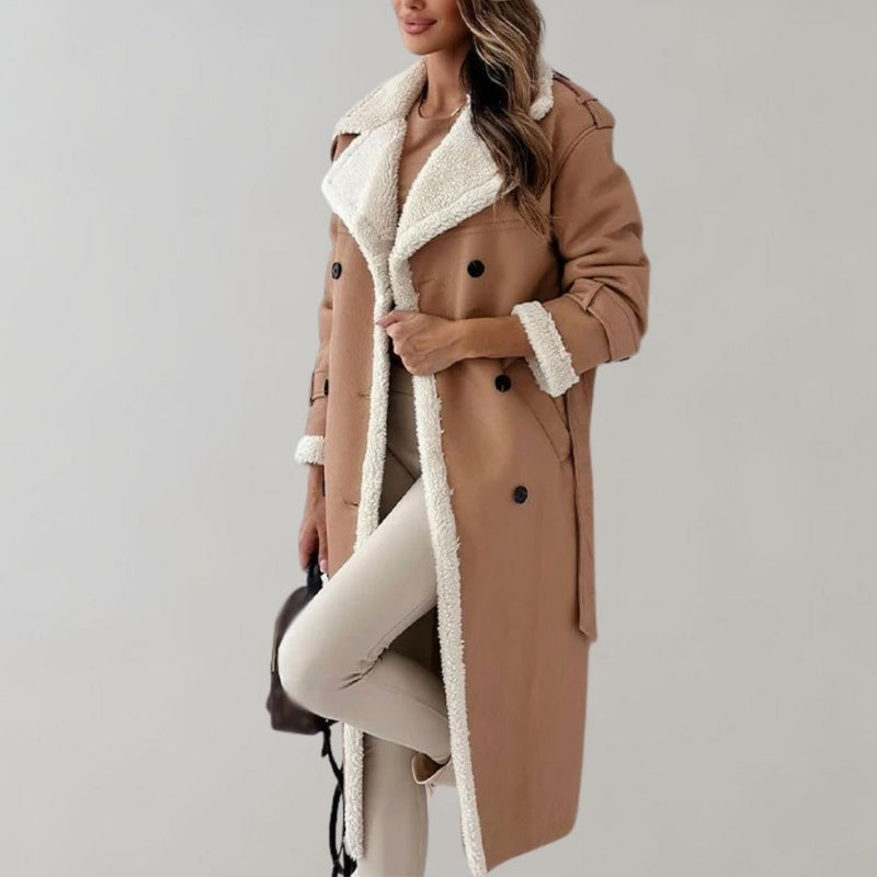 EP | manteau d'hiver élégant en fourrure