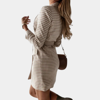 EP | Robe blazer élégante avec ceinture pour femmes
