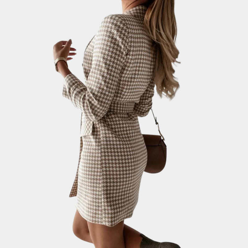 EP | Robe blazer élégante avec ceinture pour femmes