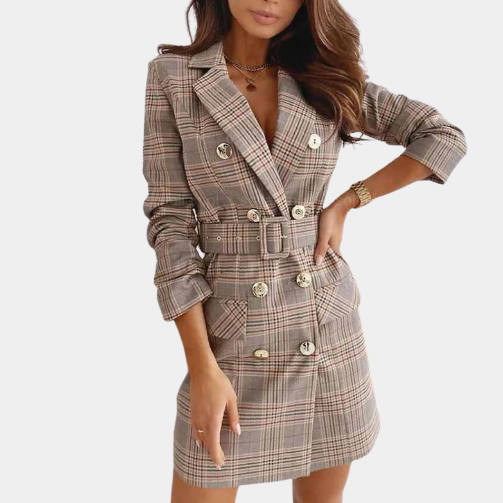EP | Robe blazer élégante avec ceinture pour femmes