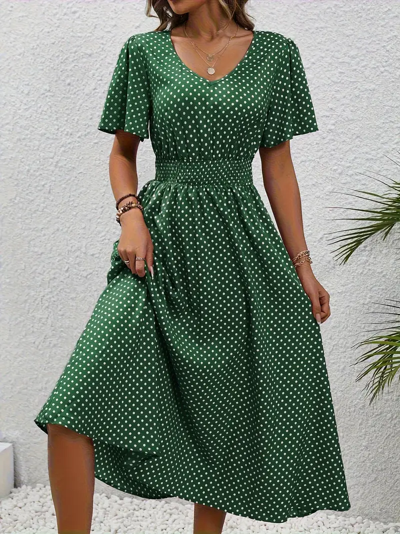 SL | Robe casual imprimée à manches courtes