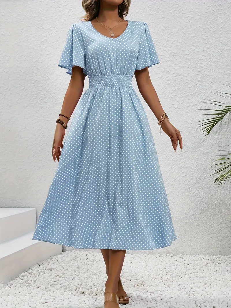 SL | Robe casual imprimée à manches courtes