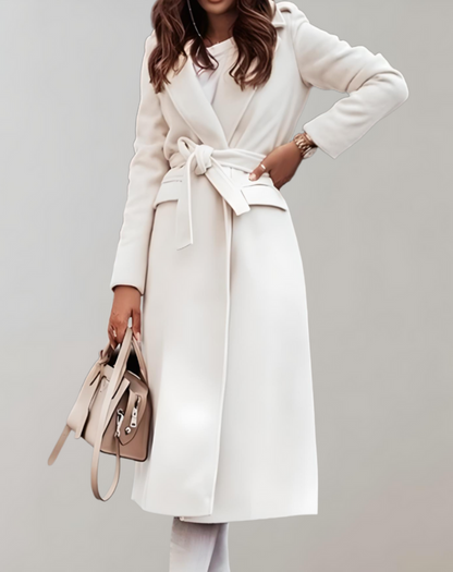 EP | veste longue avec poches latérales et fermeture éclair