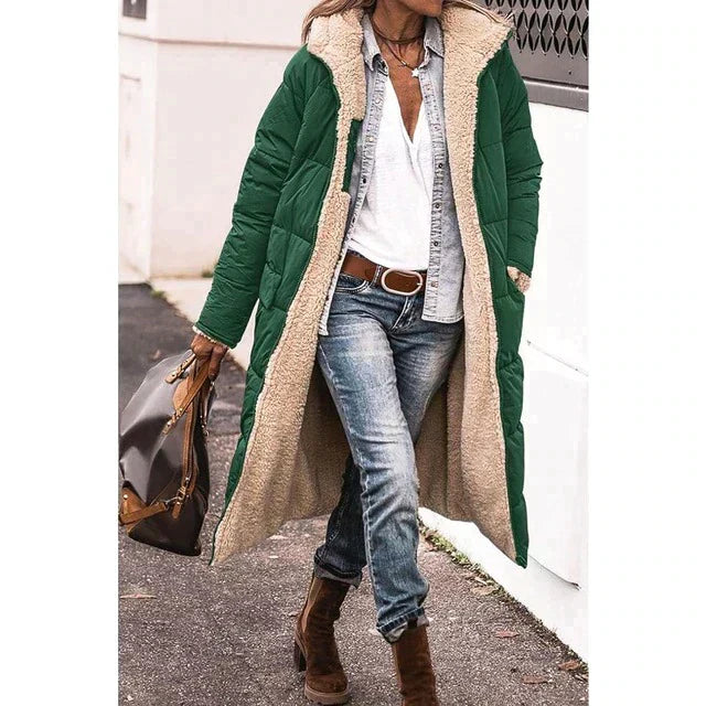 EP | Veste longue réversible en sherpa