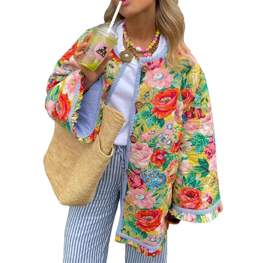 EP | Manteau d'été léger avec imprimé floral