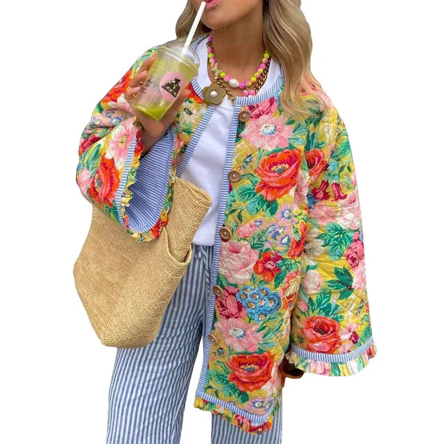 EP | Manteau d'été léger avec imprimé floral
