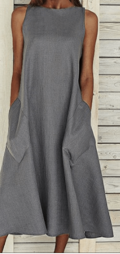 SL | Robe élégante en coton, forme A