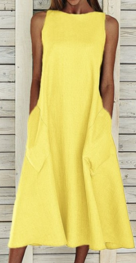 SL | Robe élégante en coton, forme A
