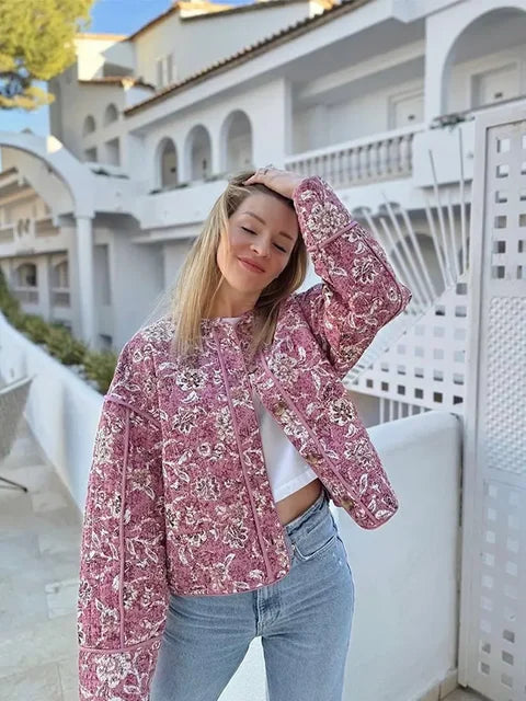 EP | Manteau d'été avec impression de fleurs