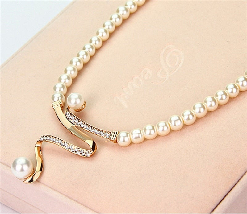 Perle Parure vintage fait main
