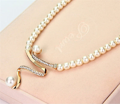 Perle Parure vintage fait main